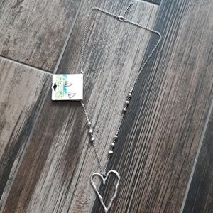 Heart necklace and earrings set